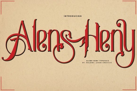 Alens Heny: The Elegant Script Font for Handmade Creators