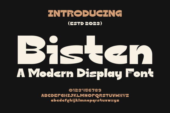 Bisten: A Bold Display Typeface for Modern Web Design