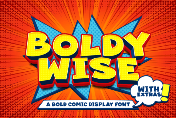 Boldy Wise: The Comic Display Typeface That Brings Energy to Brand Identity