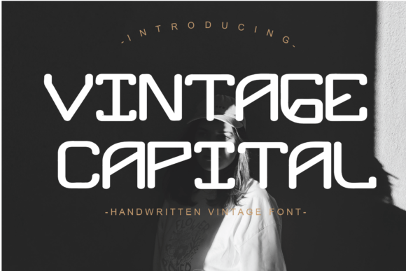 Elevate Your Editorial Design with Vintage Capital Typeface
