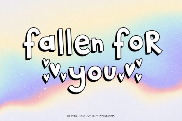 Fallen for You: A Charming Display Typeface for Editorial Design