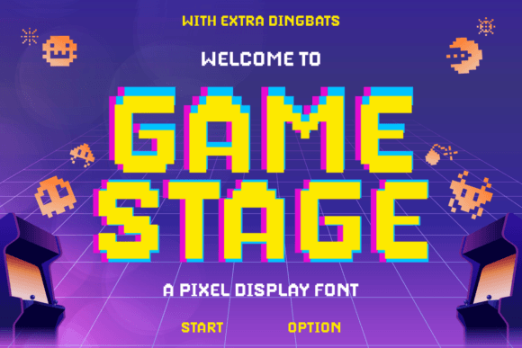 Game Stage: A Playful Display Typeface for Bold Digital Experiences