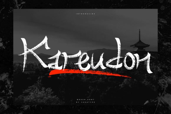 Kareudon: The Japan Brush Style Typeface for Modern Web Design