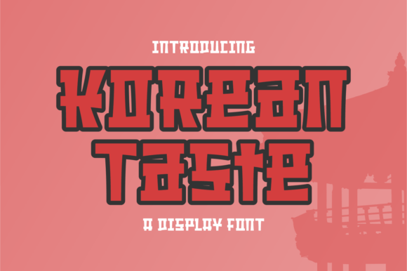 Korean Taste: A Premium Display Font for Modern Web Design