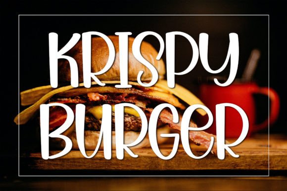Krispy Burger: A Bold Display Typeface for Modern Editorial Design
