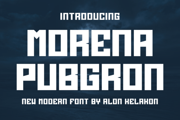 Morena Pubgron: The Bold Typeface for Distinctive Brand Identity