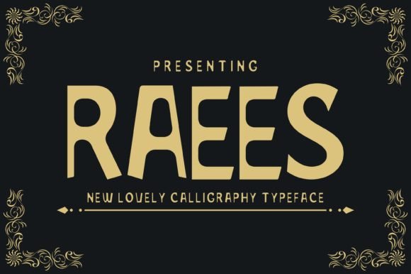 Raees: The Premium Display Font for Handmade Creators
