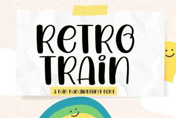 Retro Train: The Perfect Display Typeface for Handmade Shop Branding
