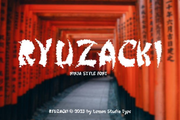 Ryuzacki: The Ninja-Inspired Typeface for Handmade Branding