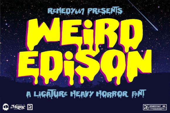 Weird Edison: The Spooky Display Font That Stops the Scroll