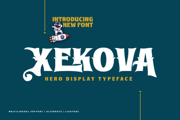 Xekova: A Modern Display Typeface for Artistic Branding